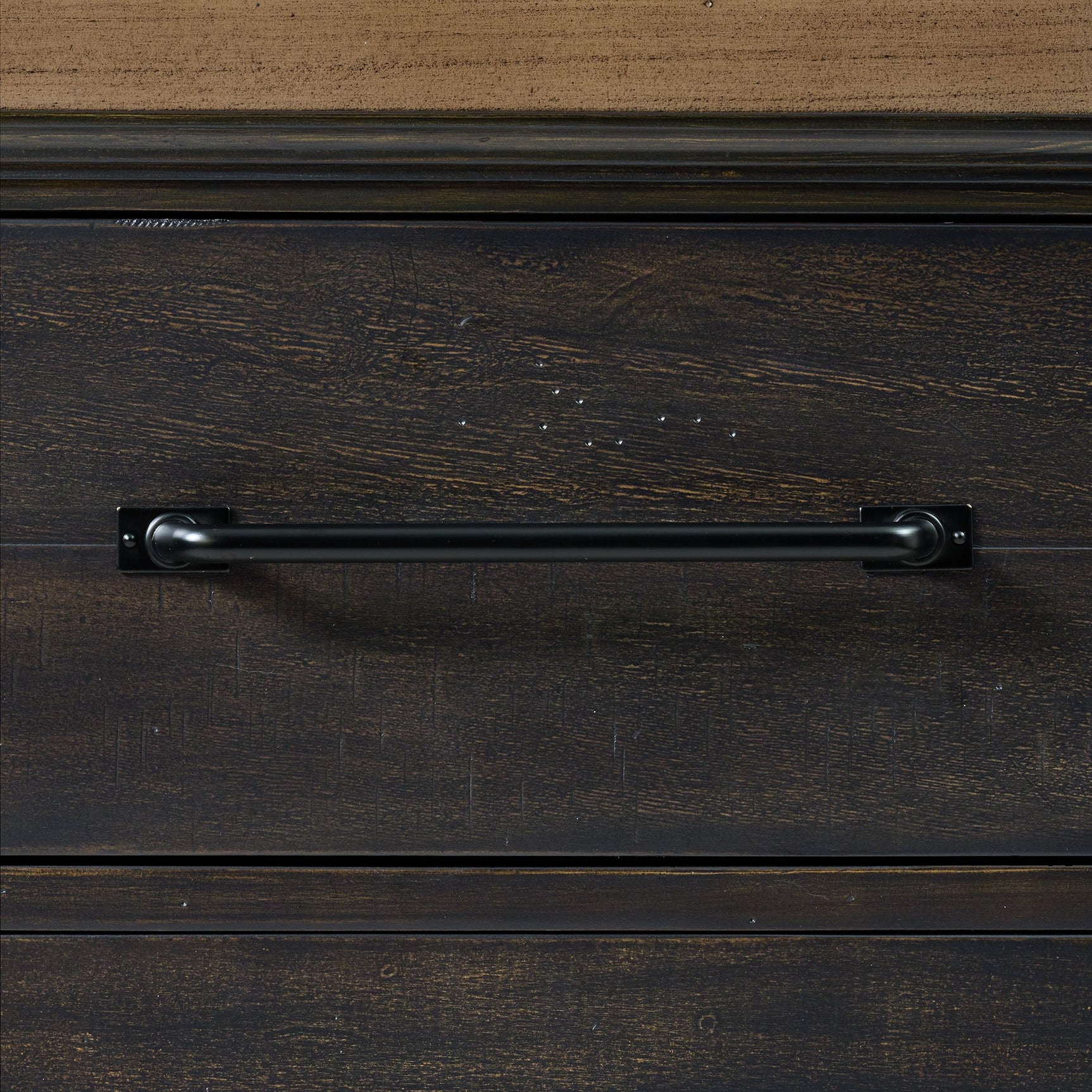 Montrose Server and Hutch with LED Light in Espresso and Brown - Tampa Furniture Outlet