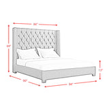 Morrow King Bed in Heirloom Charcoal - Tampa Furniture Outlet