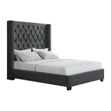 Morrow Queen Bed in Heirloom Charcoal - Tampa Furniture Outlet