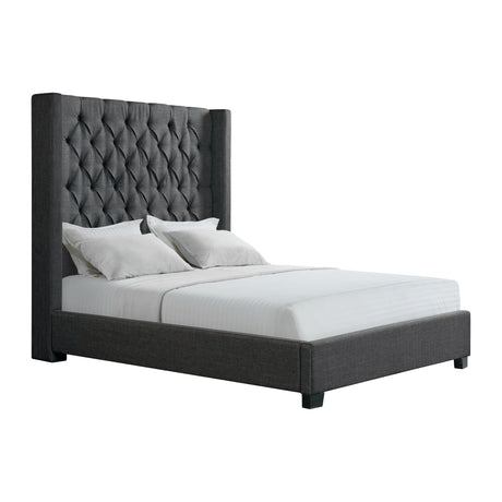 Morrow Queen Bed in Heirloom Charcoal - Tampa Furniture Outlet