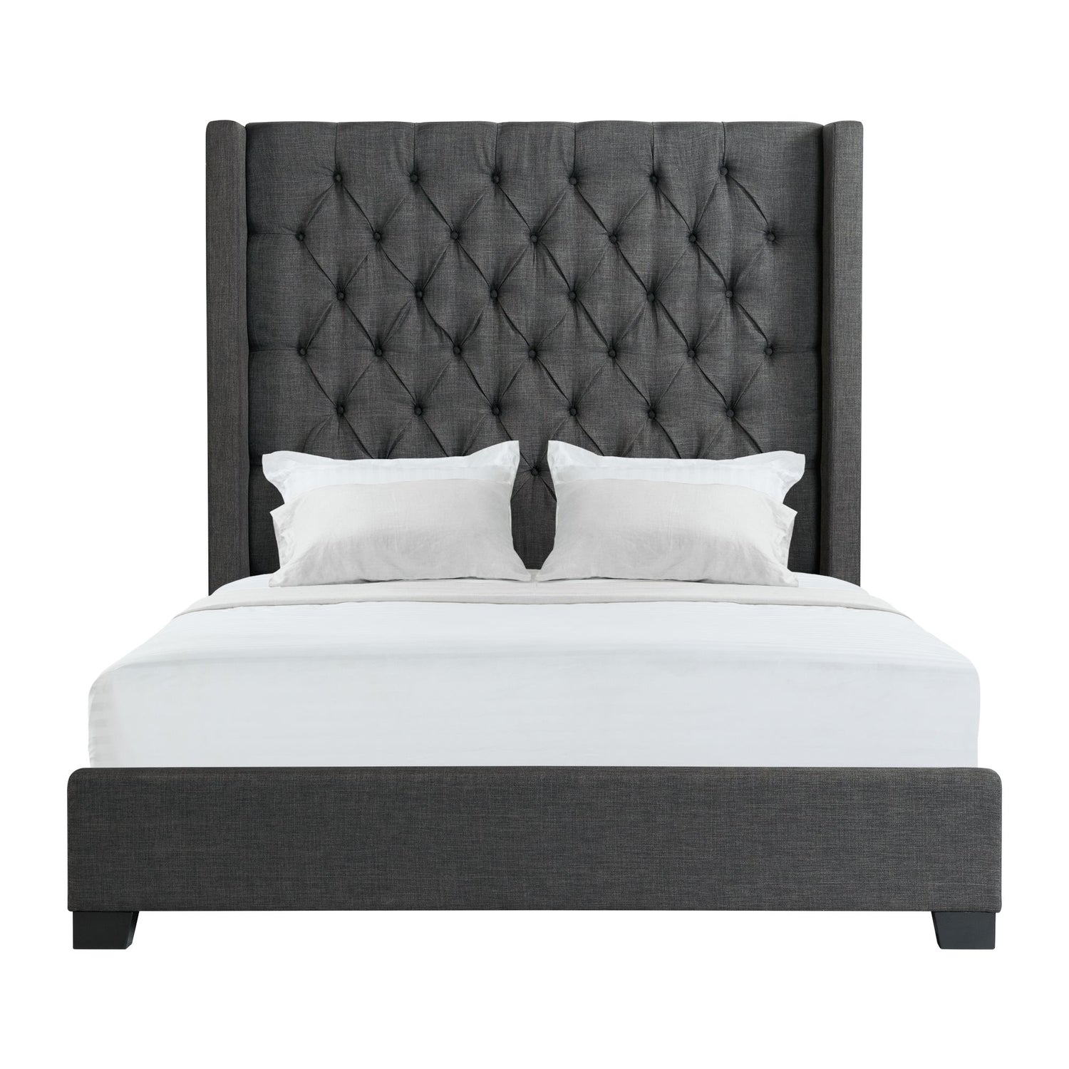 Morrow Queen Bed in Heirloom Charcoal - Tampa Furniture Outlet