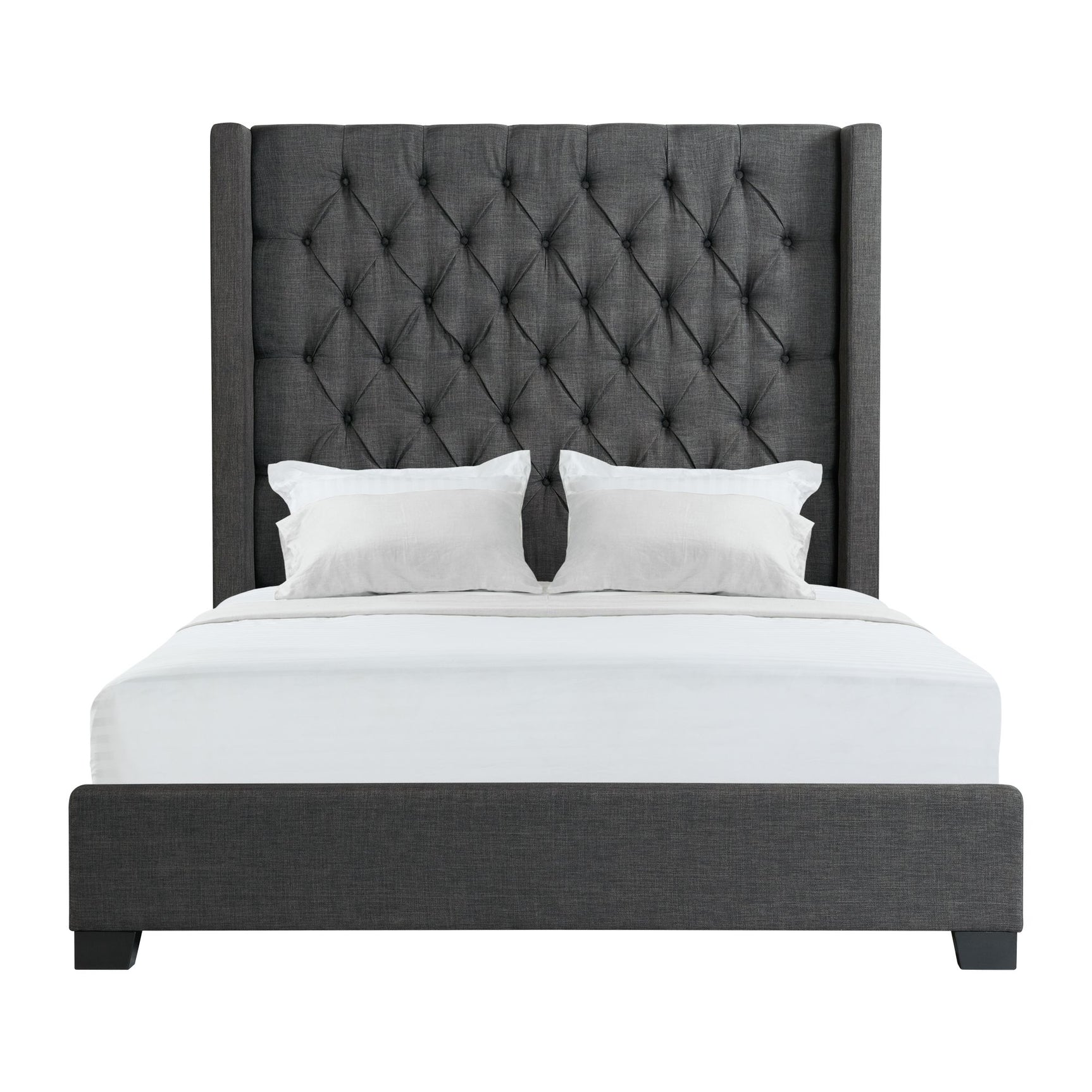 Morrow Queen Bed in Heirloom Charcoal - Tampa Furniture Outlet