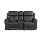 Mustang P3 Loveseat with Console in Aline Anthracite