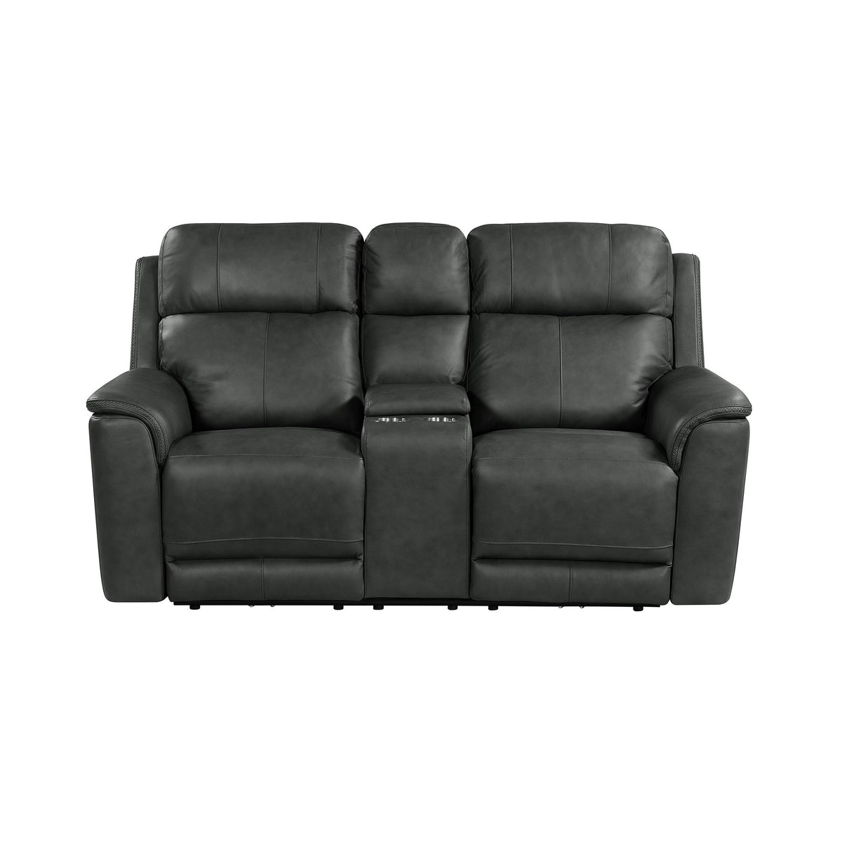 Mustang P3 Loveseat with Console in Aline Anthracite