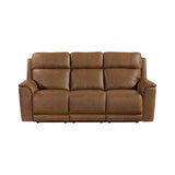 Mustang P3 Sofa with DDT, Wireless Charger in Aline Butternut