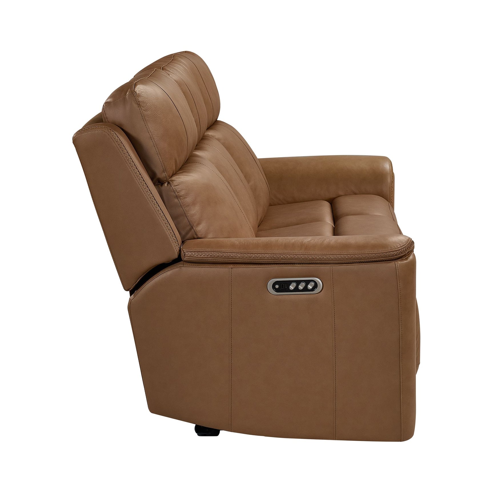 Mustang P3 Sofa with DDT, Wireless Charger in Aline Butternut