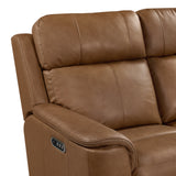 Mustang P3 Loveseat with Console in Aline Butternut