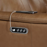 Mustang P3 Sofa with DDT, Wireless Charger in Aline Butternut