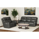 Mustang P3 Sofa with DDT, Wireless Chargerin Aline Anthracite - Tampa Furniture Outlet