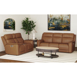 Mustang P3 Sofa with DDT, Wireless Charger in Aline Butternut - Tampa Furniture Outlet
