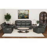 Mustang P3 Sofa with DDT, Wireless Chargerin Aline Anthracite - Tampa Furniture Outlet