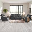 Mustang P3 Sofa with DDT, Wireless Chargerin Aline Anthracite – SKU U-16110-11431-308PPP | Elements