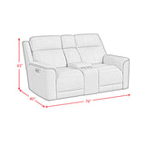 Mustang P3 Loveseat with Console in Aline Butternut