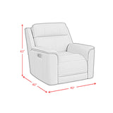 Mustang P3 Recliner in Aline Butternut - Tampa Furniture Outlet