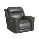Mustang P3 Recliner in Aline Anthracite - Tampa Furniture Outlet