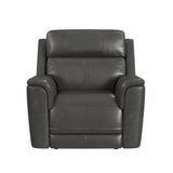 Mustang P3 Recliner in Aline Anthracite - Tampa Furniture Outlet