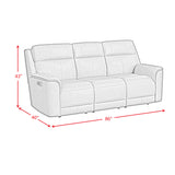 Mustang P3 Sofa with DDT, Wireless Charger in Aline Butternut