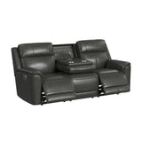 Mustang P3 Sofa with DDT, Wireless Chargerin Aline Anthracite - Tampa Furniture Outlet