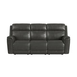 Mustang P3 Sofa with DDT, Wireless Chargerin Aline Anthracite - Tampa Furniture Outlet