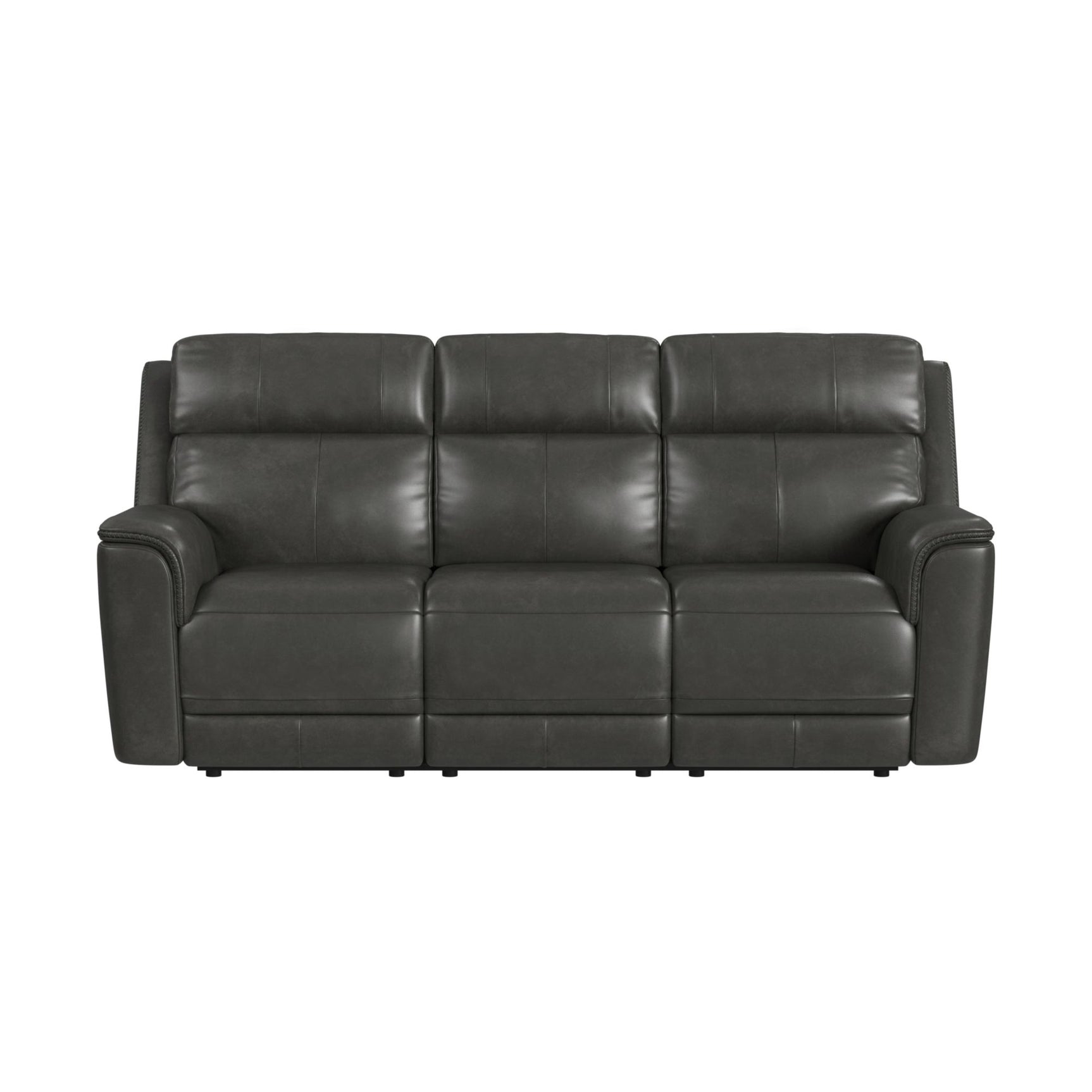 Mustang P3 Sofa with DDT, Wireless Chargerin Aline Anthracite - Tampa Furniture Outlet