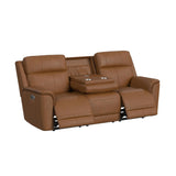 Mustang P3 Sofa with DDT, Wireless Charger in Aline Butternut - Tampa Furniture Outlet