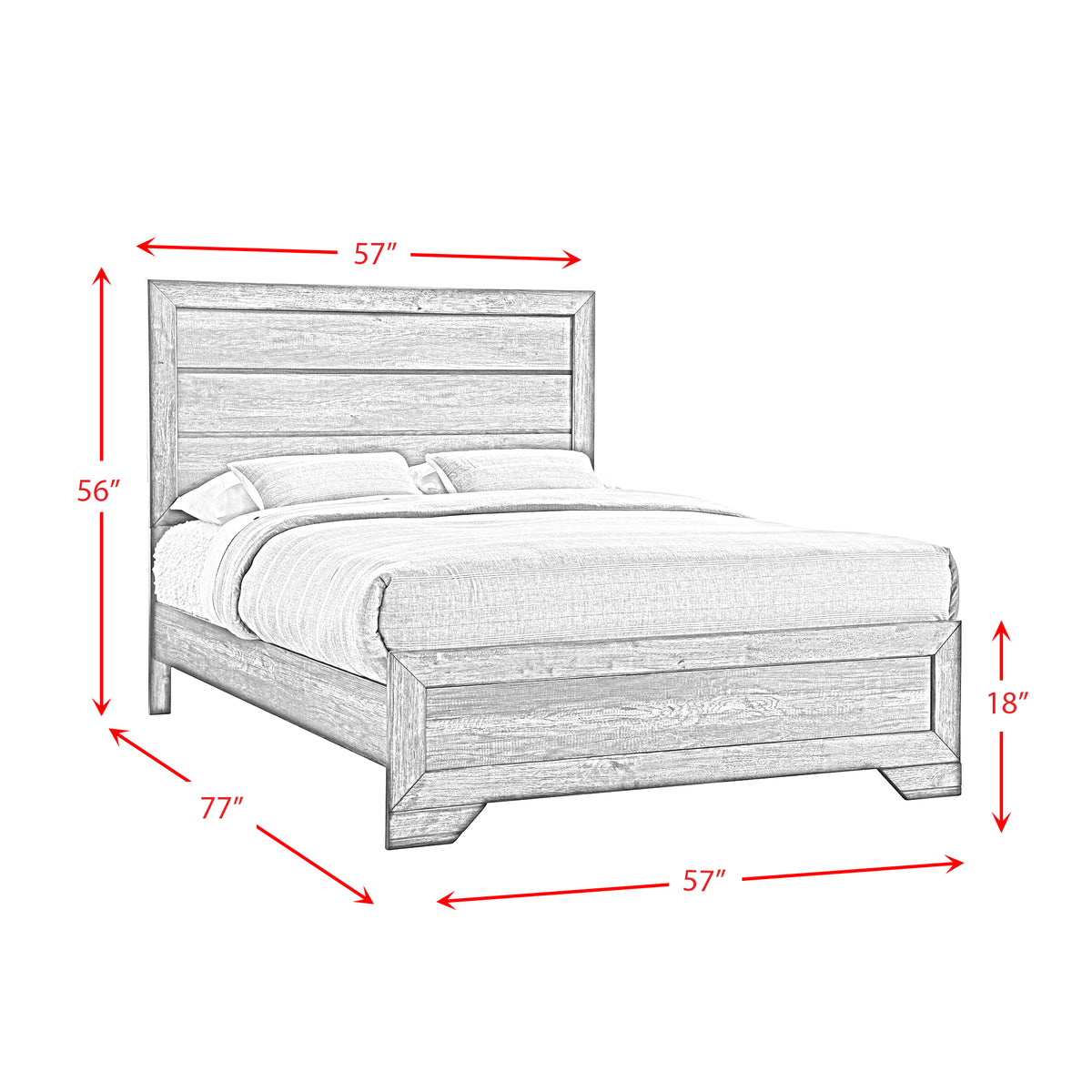 Nathan Youth Full Panel Bed