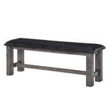 Nathan Bench W/Pu Padded Seat - Tampa Furniture Outlet