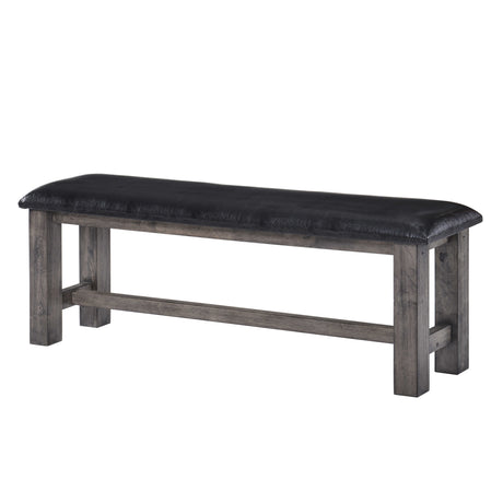 Nathan Bench W/Pu Padded Seat - Tampa Furniture Outlet