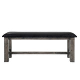 Nathan Bench W/Pu Padded Seat - Tampa Furniture Outlet