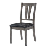 Nathan Fan Back Chair W/Pu Seat (2 Per Pack) - Tampa Furniture Outlet