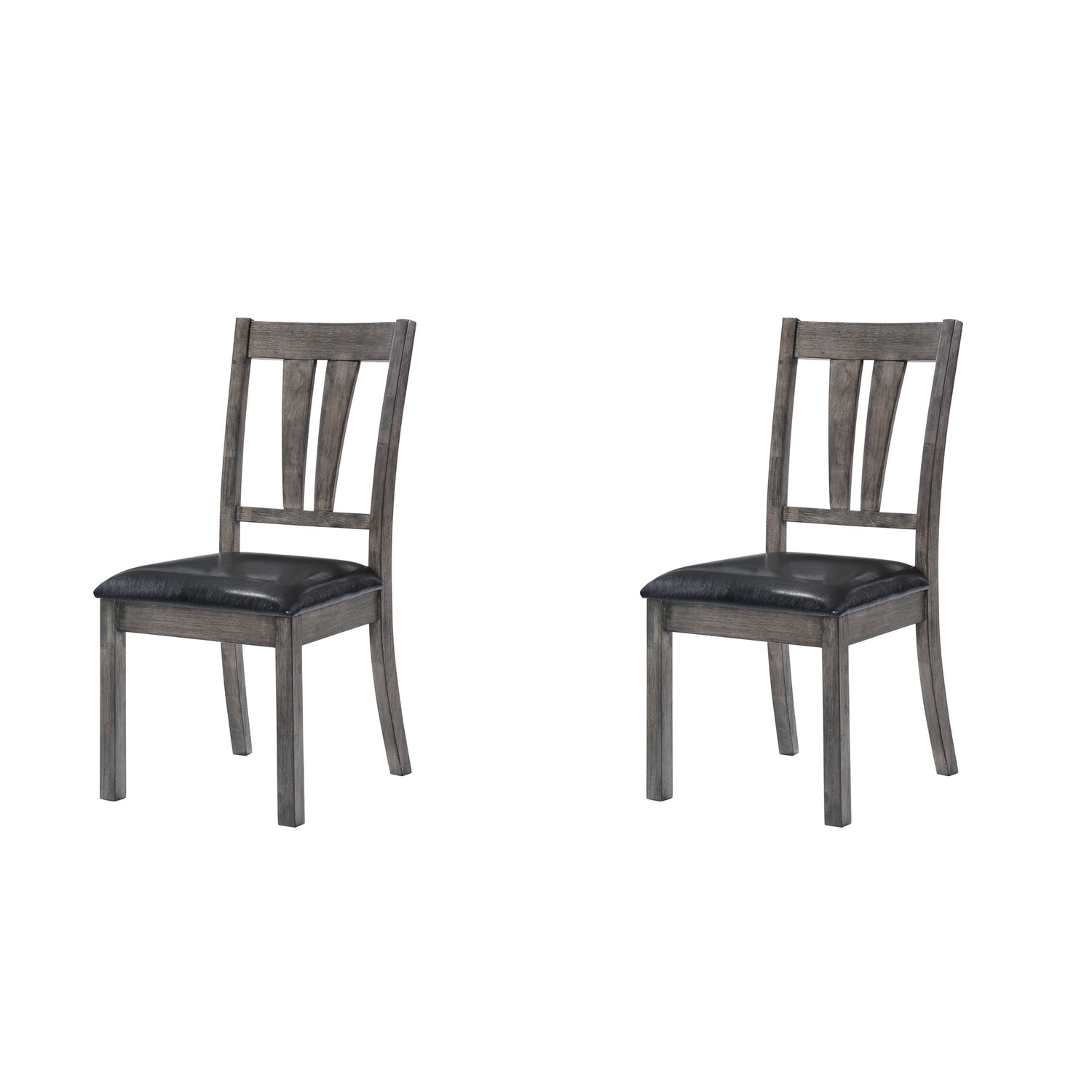 Nathan Fan Back Chair W/Pu Seat (2 Per Pack) - Tampa Furniture Outlet