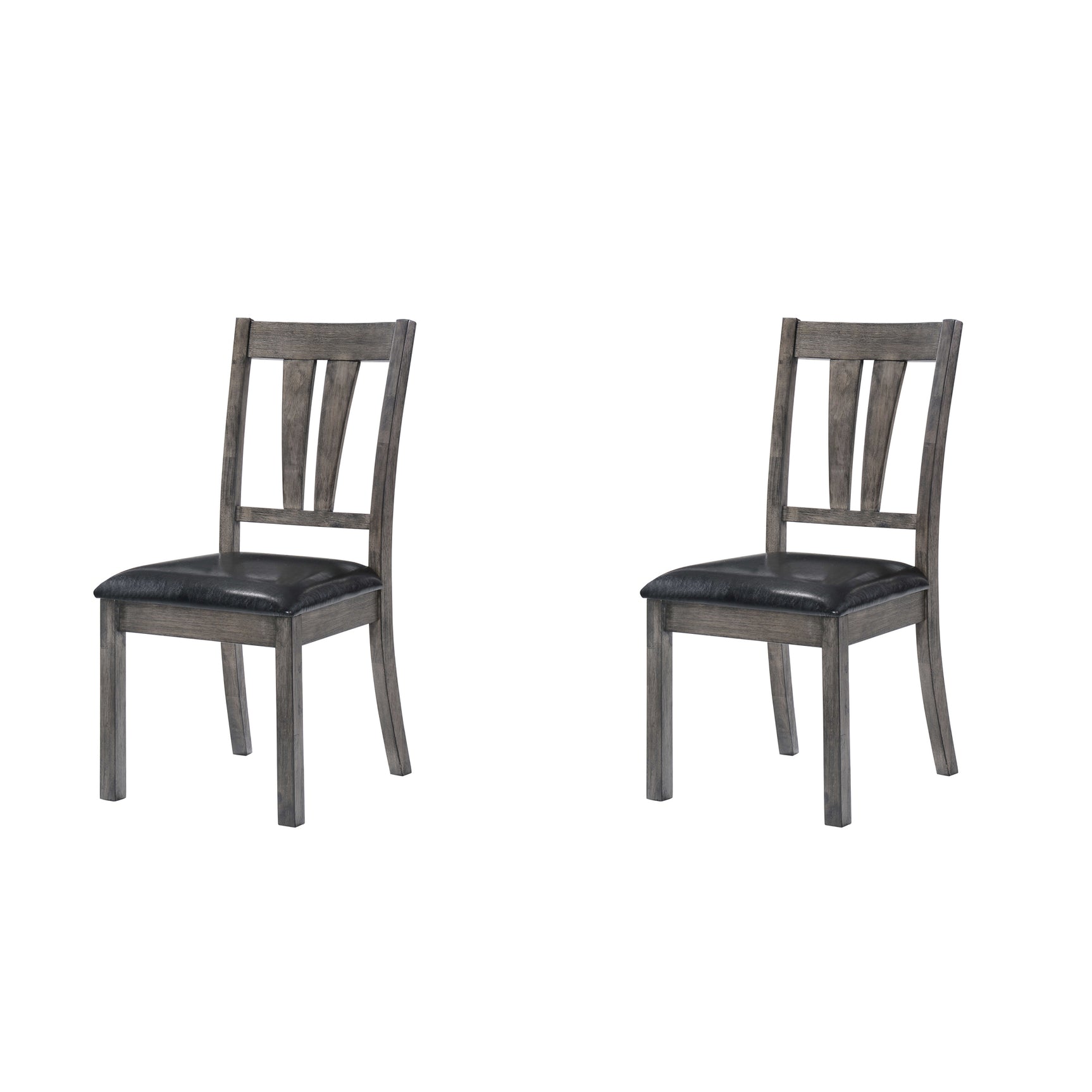 Nathan Fan Back Chair W/Pu Seat (2 Per Pack) - Tampa Furniture Outlet
