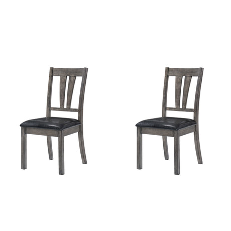 Nathan Fan Back Chair W/Pu Seat (2 Per Pack) - Tampa Furniture Outlet