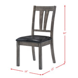 Nathan Fan Back Chair W/Pu Seat (2 Per Pack) - Tampa Furniture Outlet