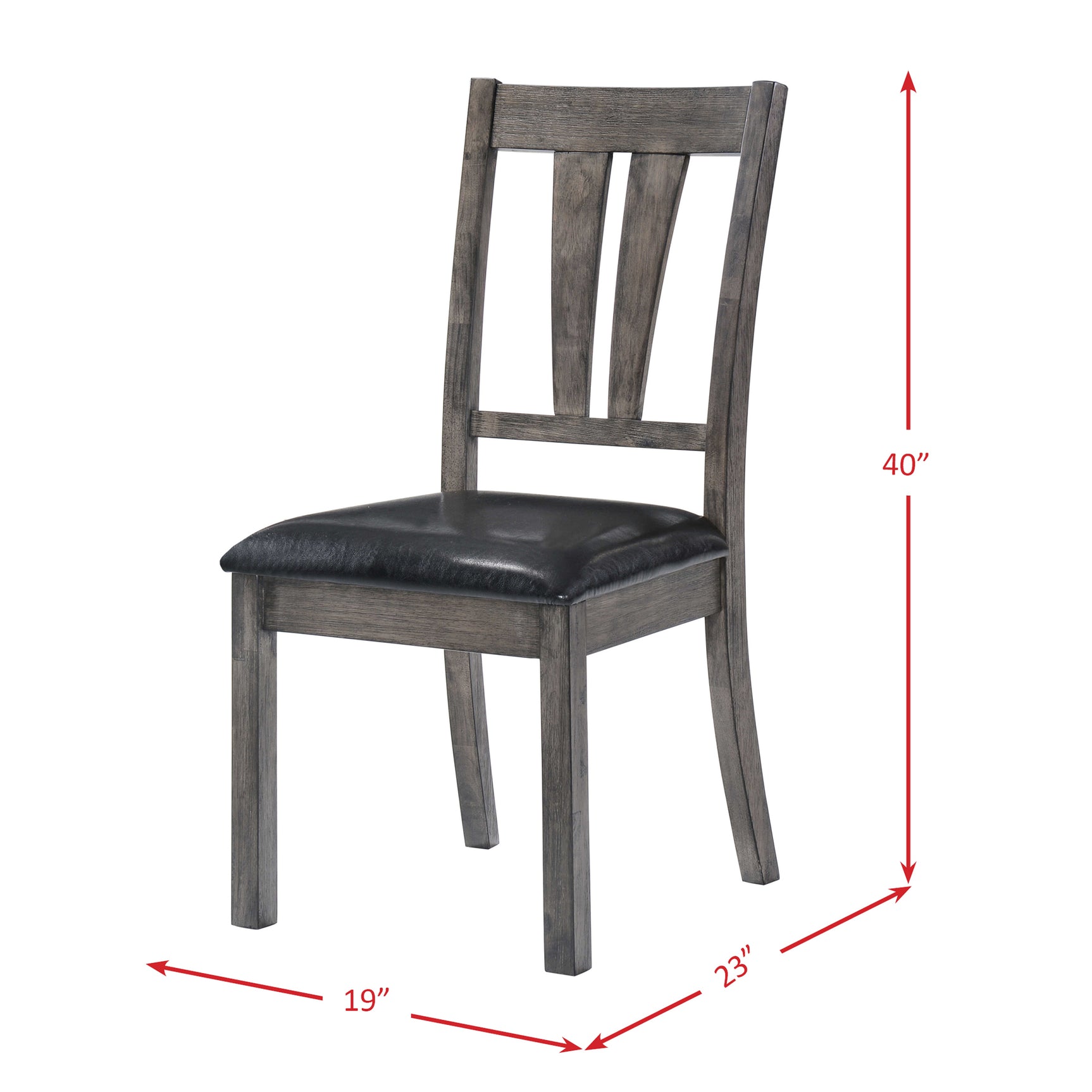Nathan Fan Back Chair W/Pu Seat (2 Per Pack) - Tampa Furniture Outlet