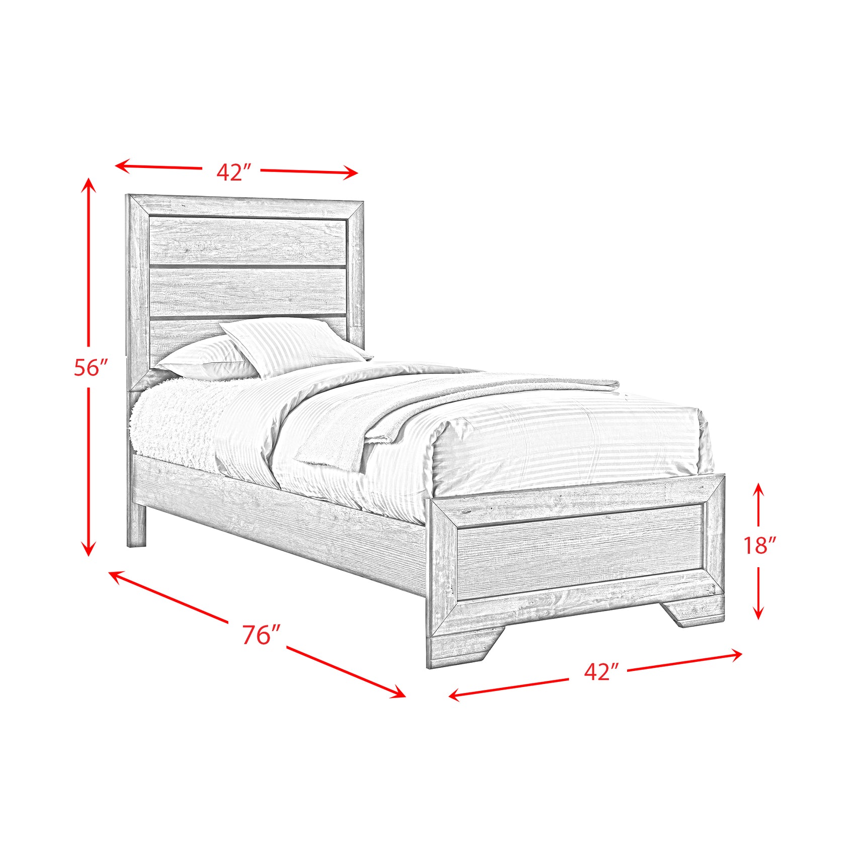 Nathan Youth Twin Panel Bed - Tampa Furniture Outlet