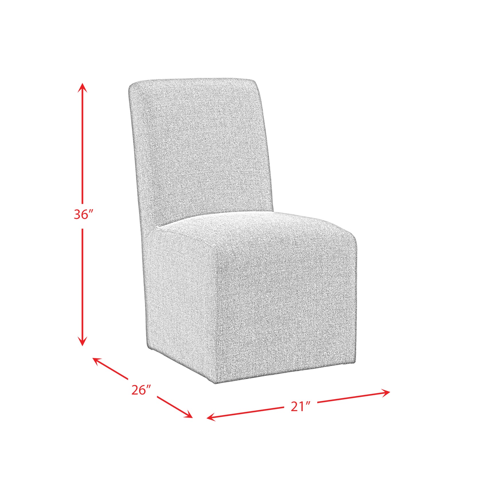 Nero Dining Side Chair (2 per carton) W/Grey Fabric - Tampa Furniture Outlet