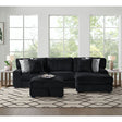 Nightfall Storage Ottoman in Grand Cord Black – SKU U-16570-10473-000 | Elements