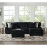Nightfall Storage Ottoman in Grand Cord Black – SKU U-16570-10473-000 | Elements