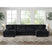 Nightfall Armless Chair in Grand Cord Black – SKU U-16570-10473-103 | Elements
