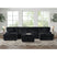 Nightfall RHF Chaise in Grand Cord Black with 1 Pillow 20" – SKU U-16570-10473-158 | Elements