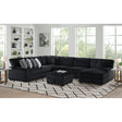 Nightfall Wedge in Grand Cord Black with 1 Pillow 20" – SKU U-16570-10473-210 | Elements