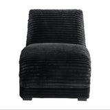 Nori Chaise with Heat Massage, USBC, LED in Masis Black - Tampa Furniture Outlet