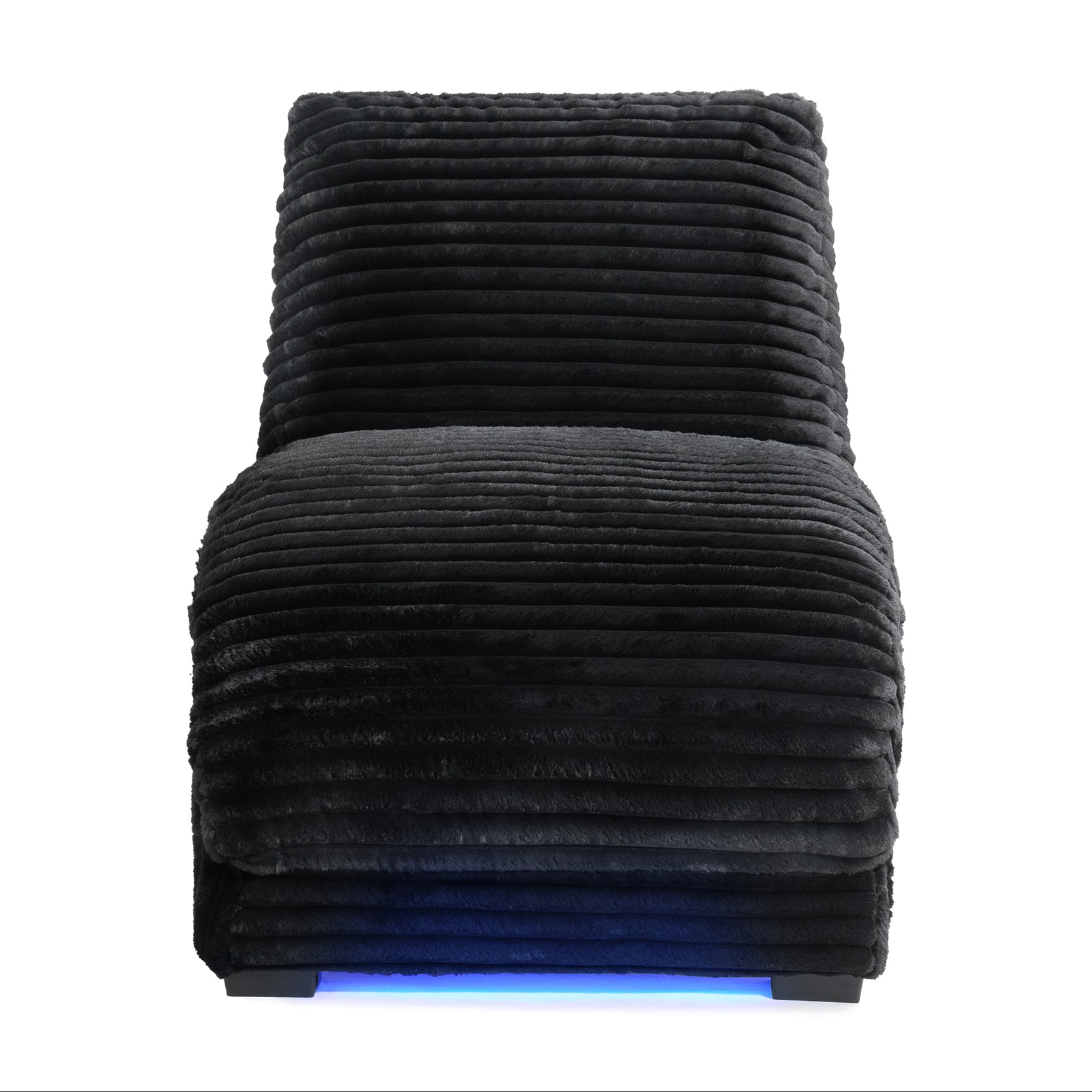 Nori Chaise with Heat Massage, USBC, LED in Masis Black - Tampa Furniture Outlet
