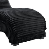 Nori Chaise with Heat Massage, USBC, LED in Masis Black - Tampa Furniture Outlet