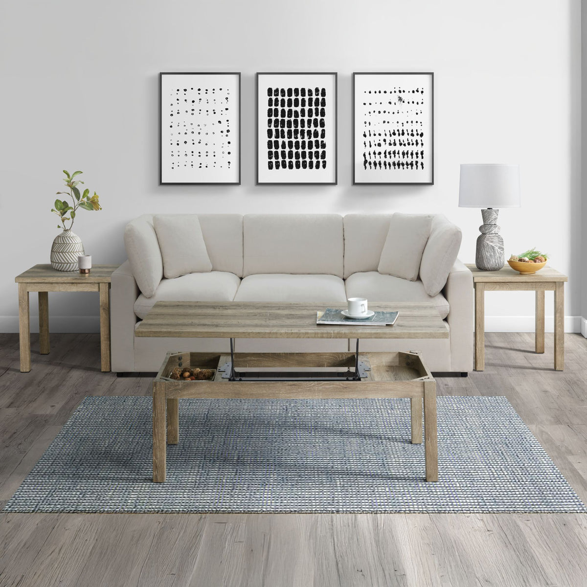 Oak Lawn Three Pack Occasional Set (Lift Top Coffee Table) – SKU CTOL100LTOT | Elements