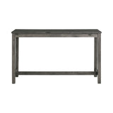 Oak Lawn Charcoal Grey Bar Table Single Pack (Table + 3 Grey Fabric Stools)