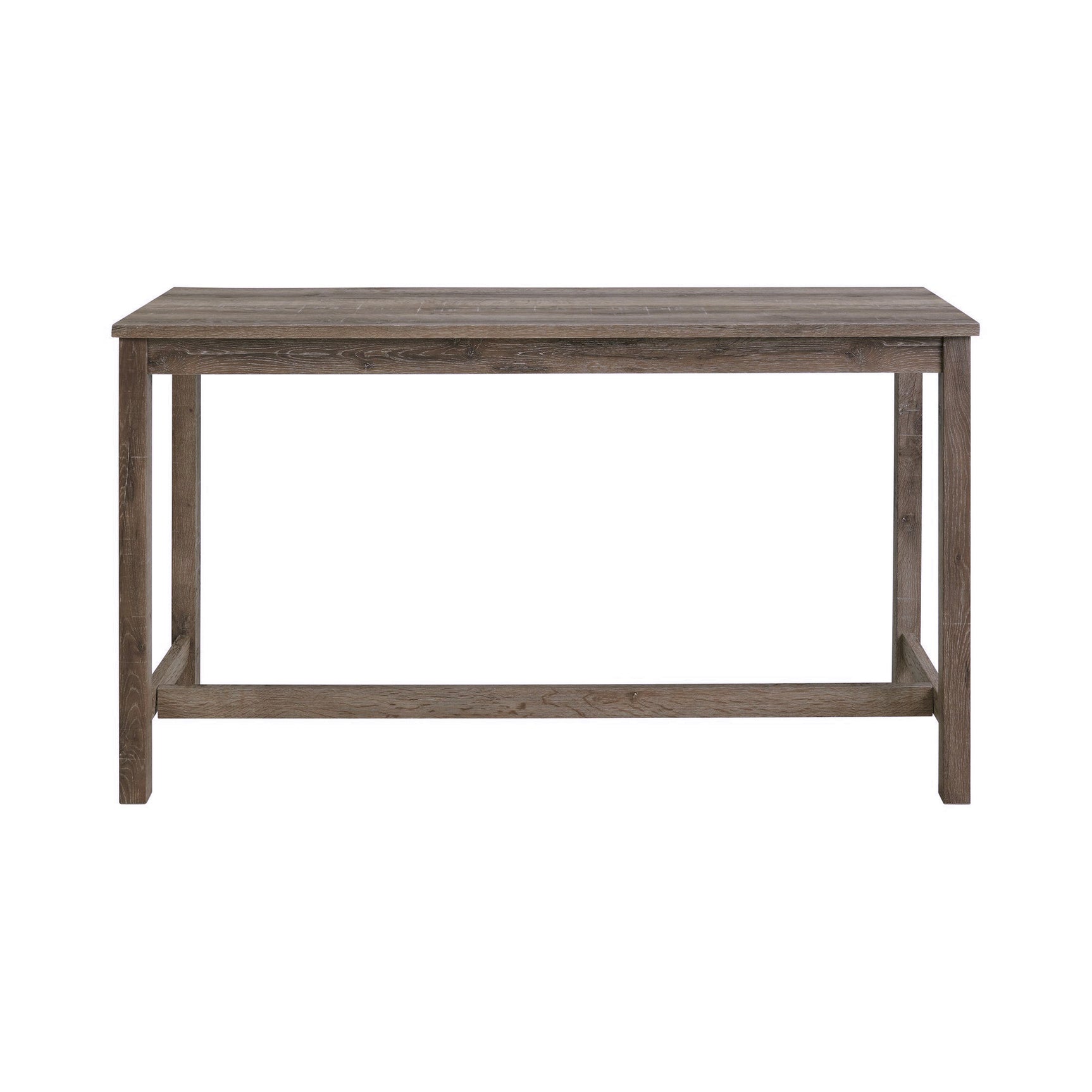 Oak Lawn Grey Bar Table Single Pack (Table + 3 Tan Fabric Stools)