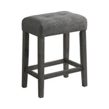 Oak Lawn Charcoal Grey Bar Table Single Pack (Table + 3 Grey Fabric Stools)