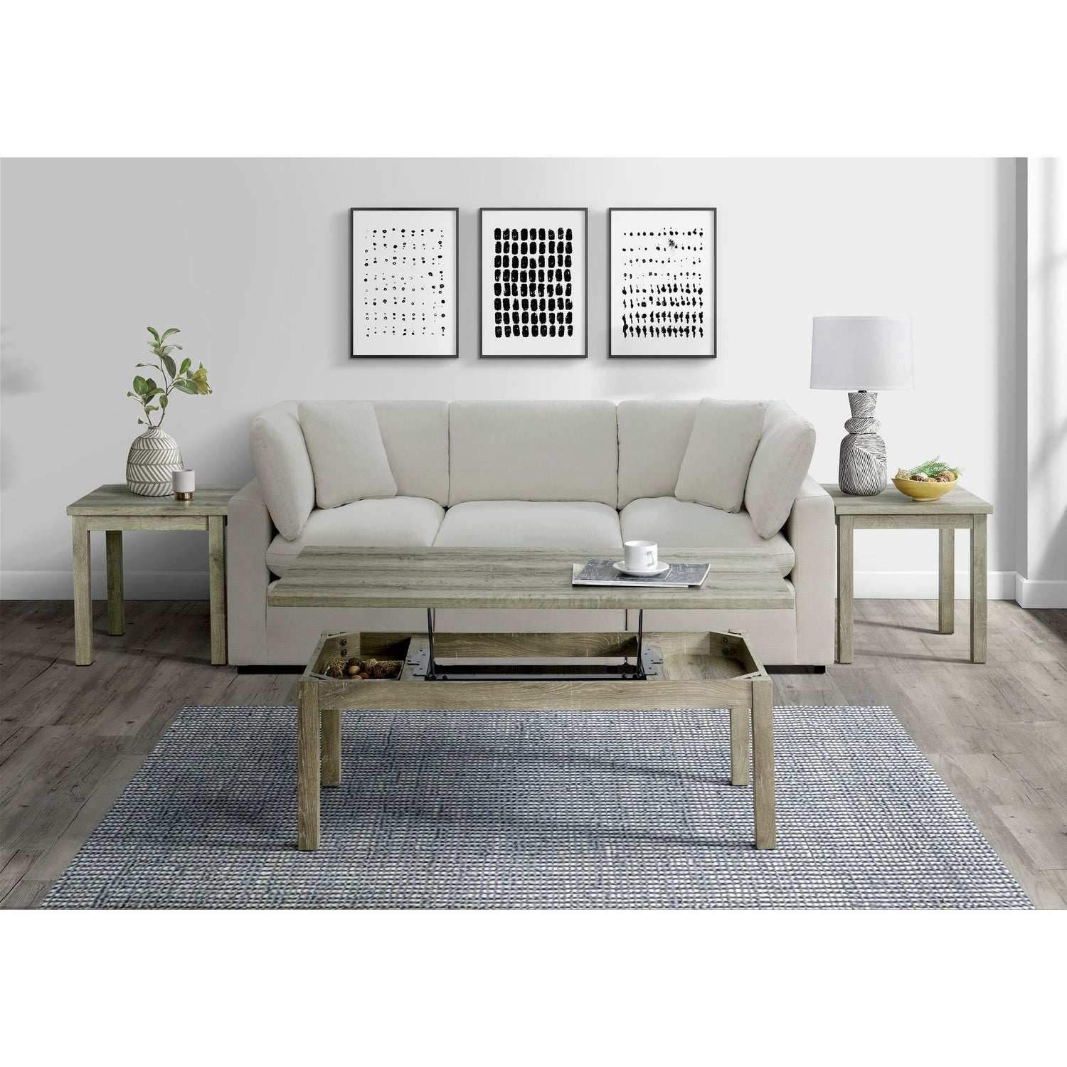 Oak Lawn Three Pack Occasional Set (Lift Top Coffee Table) – SKU CTOL100LTOT | Elements